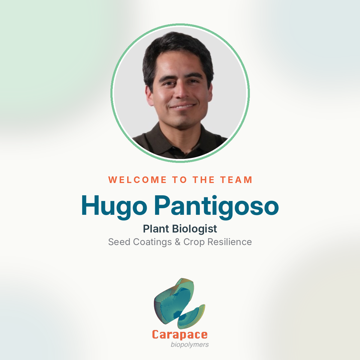 Welcome to the team, Hugo Pantigoso!